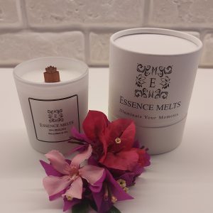 Spa Feeling – Candle in a white glass jar with a calming, wellness-inspired design. Spa Candles