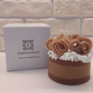 Pillar Cookie Cake Candle topped with realistic cookie design