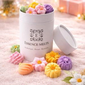 floral wax melts in tube pastel flower shapes spring summer scented wax melts gift set